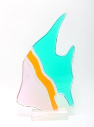 Acrylic Lucite Fish Sculpture In The Style Of Shlomi Haziza