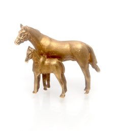 18k Gold Horse Pin