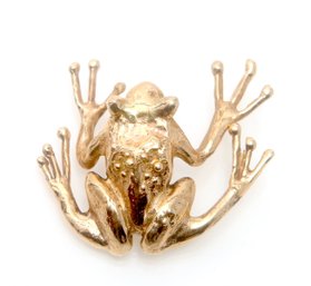 14k Gold Frog Pendant