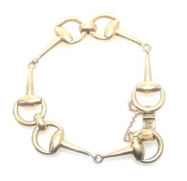 14k Gold Horse Bit Bracelet