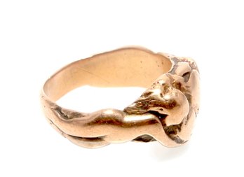 14k Gold Nugget Ring