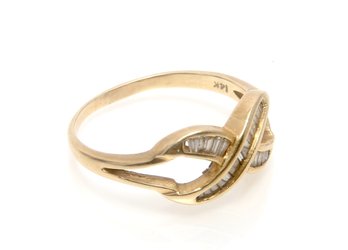 14k Gold Ring With Sapphire Stones