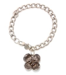 Sterling Silver Flower Bracelet