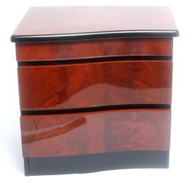 Excelsior Burl Wood 3 Drawer Nightstand