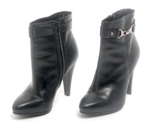 Womens Geox Respira Leather High Heel Boots