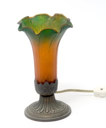 Tulip Trumpet Lily Glass Small Lamp