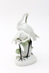 Herend Porcelain Group Of Two Spoonbills