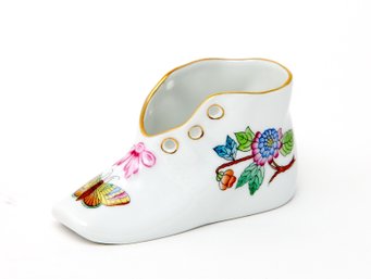 Herend Porcelain Baby Shoe