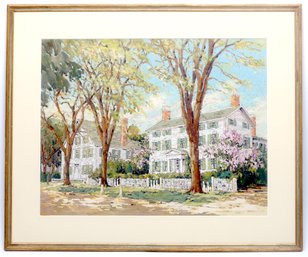 Eleanor Parke Custis (1897 - 1983) ' Summer Landscape With House' Watercolor