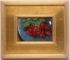 Enid V. Hatton' Radishes' Oil On Board