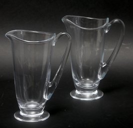 Pair Of Villeroy & Boch Glass Water Pitchers