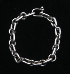 Silver Mens Chain Link Bracelet 10'