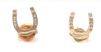 14k Gold Horseshoe  Earrings