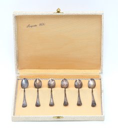 6pc. Set Of Silver Baby Spoons In Case (7x9x1.5)