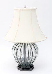 Glass Table Lamp W/shade