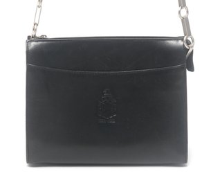 Black Leather Mark Cross Shoulder Bag