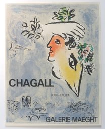 Marc Chagall Galerie Maeght Art Exhibition Poster Unframed