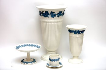 Collection Of Wedgwood Etruria Barlaston Embossed Queens Ware