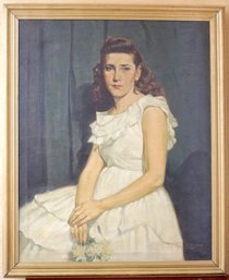 Carlos Granada (1884 - 1966)  Lady Sitting Oil On Canvas