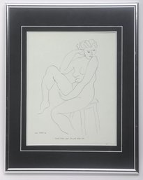 Henri Matisse Seated Nude Pen And Ink