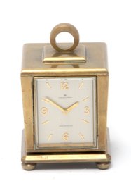 Vintage Brass Hamilton Swiss Desk Clock & Weather Station