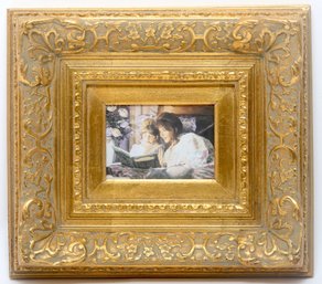 Melinda Byers Giclee On Board In Heavy Antique Gilt Frame