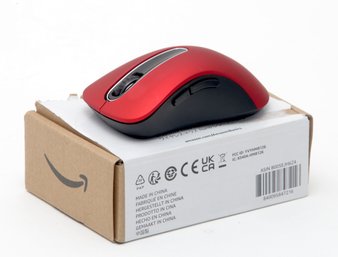 Memzuoix Optical Wireless Mouse (Red)