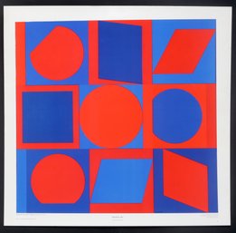 Victor De Vasarely / 'kalota'/reproduction Print