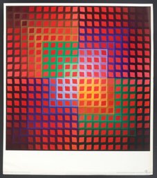 Victor Vasarely/ 'klange II' / Reproduction Print