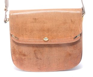 Brown Leather Saddlebag Style Purse