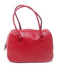 Talbots Red Leather Handbag