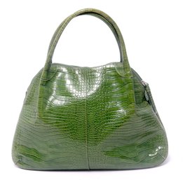 Donna Dixon Green Leather Handbag