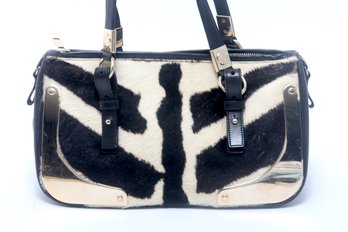 Yves Saint Laurent Faux Animal Hide Handbag