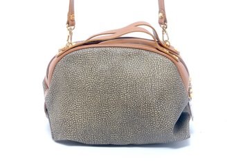 Borbonese Redwall Quail Pattern Shoulder Bag
