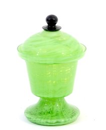 Green Jar With Top