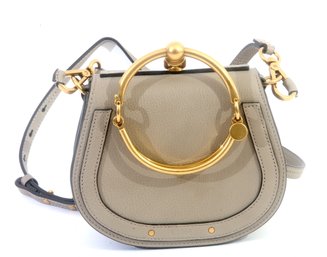 Chloe  Calfskin Suede Small Nile Bracelet Bag