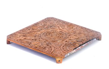 Antique Cast Iron Embossed Hot Plate