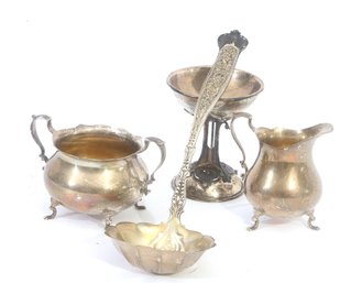 Collection Of Sterling Silver Cups And Utensils