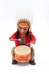Vintage Native American Drummer Battery Operated Toy