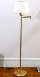 Brass Swing Arm Floor Lamp