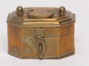 Early 20th Century Brass Lidded Box