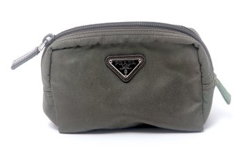 Prada Necessaire Green Nylon  Pouch