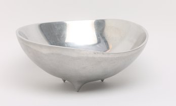 Mid Century Wilton Metal Bowl On Spiked Feet