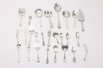 Large Collection Of Vintage Flatware Silver-plate And Stainless