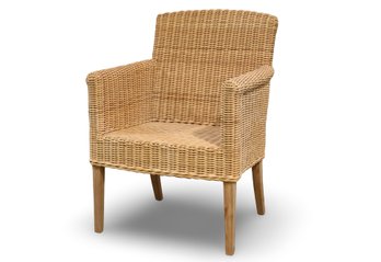 Natural Wicker Indoor Accent Chair (cushion Req'd)
