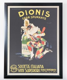 Dionis Gran Spumante Framed Poster