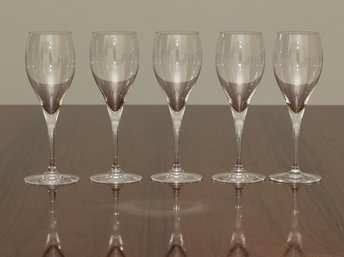Baccarat White Wine Glasses - Set Of 5