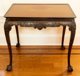 Antique Ball And Claw Foot Table