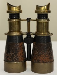 Antique Binoculars With Leather Case