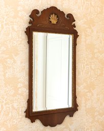 Carved Wall Mirror Gold Shell